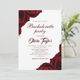 Elegante Florale Junggesellinnen-Abschiedsparty Einladung