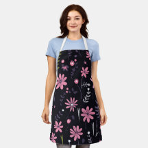 Elegante florale Küche Schürze mit maßgeschneidert