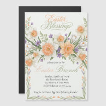 Elegante Florale Oster-Segen-Brunch-Einladung