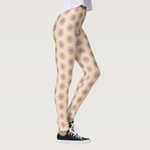 Élégante florale Pastel femmes Leggings