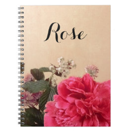 Elegante Florale Personalisierung Notizblock