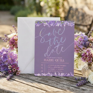 Elegante florale Quinceañera-Speichern Sie das Dat Einladung