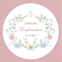 Elegante florale Rahmenbestätigung