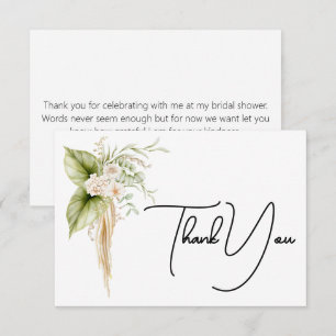 Elegante Florale Rand Papier Etikett Namensschild Dankeskarte