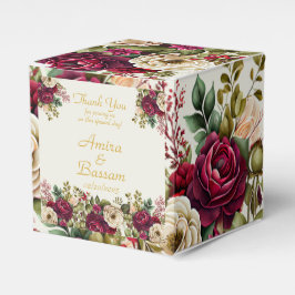 Elegante florale Rose Islamische Hochzeit Geschenkschachtel