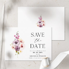 Elegante, florale Save the Date-Karte Ankündigung