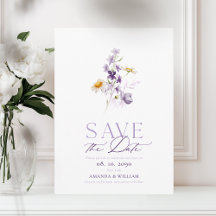 Elegante, florale Save the Date-Karte
