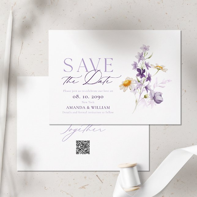 Elegante, florale Save the Date-Karte Date (Von Creator hochgeladen)