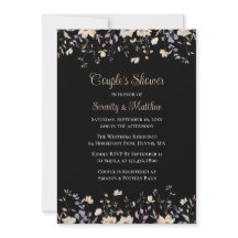 Elegante florale schwarze Boho-Brautpaar-Brautjung