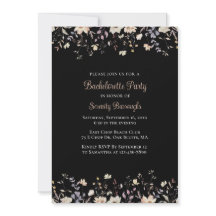 Elegante Florale Schwarze Boho-Junggesellinnen-Abs