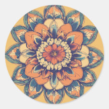 Elegante florale Stickers