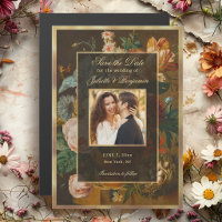 Elegante florale Stillleben-Hochzeit - Save the Da