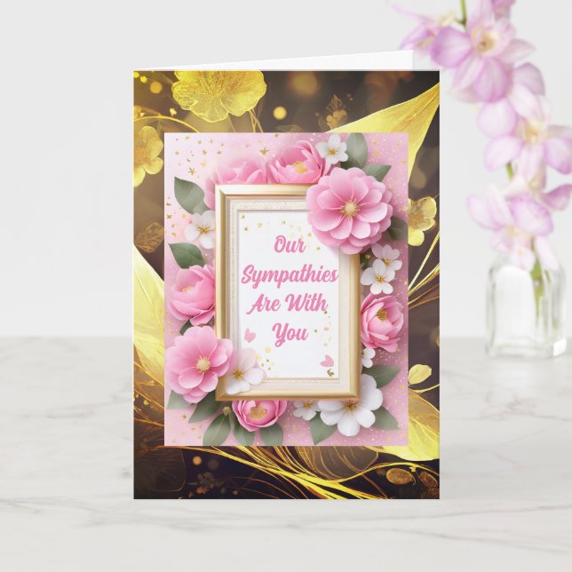 Elegante florale Sympathie-Karte Karte (Orchidee)