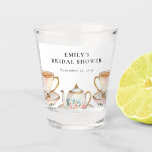 Elegante Florale-Teeparty-Braut-Shochzeit Schnapsglas