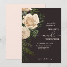 Elegante florale Vegetation und Cream Bouquets Wed