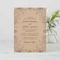 Elegante Florale Vintage-Spitze Hochzeit