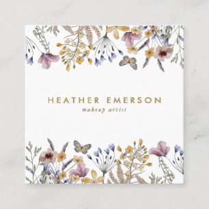 Elegante florale Visitenkarte