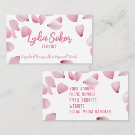 Elegante florale Visitenkarte für Florist