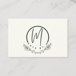 Elegante florale Visitenkarten Visitenkarte