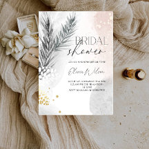 Elegante Florale Winter Brautparty