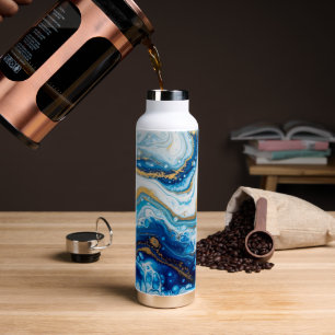 Elegante Fluid Art Decorative Kaffeebeuge Abstrakt Trinkflasche