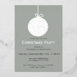 Elegante Foil Ornament Chrismas Party Einladung