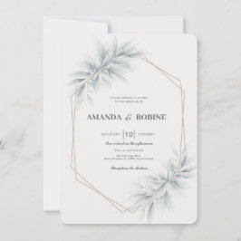 Elegante Foliage Moderne Hochzeit Einladung