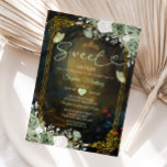 Elegante Forest Sage Green Princess Quinceañera Einladung<br><div class="desc">Elegante Forest Sage Grüne Prinzessin Quinceañera Einladung</div>