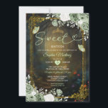 Elegante Forest Sage Green Princess Quinceañera Einladung<br><div class="desc">Elegante Forest Sage Grüne Prinzessin Quinceañera Einladung</div>