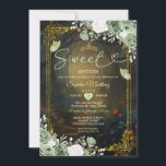 Elegante Forest Sage Green Princess Quinceañera Einladung<br><div class="desc">Elegante Forest Sage Grüne Prinzessin Quinceañera Einladung</div>