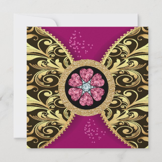 Elegante formelle Einladung (Vorderseite)