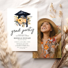 Elegante Foto-Graduierungsparty Einladung