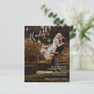 Elegante Foto Moderne Budget-Hochzeit Termin merke