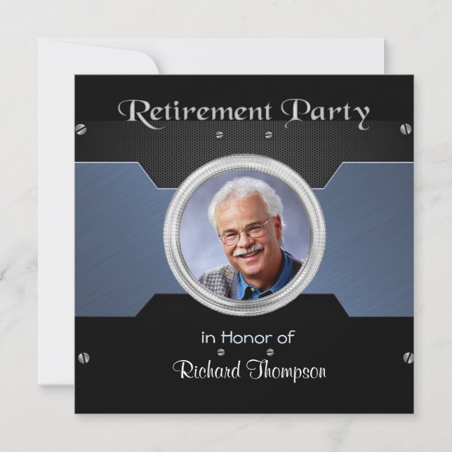 Elegante Foto-Renting-Party Einladungen (Vorderseite)