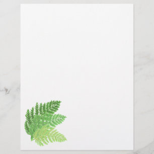 Élégante fougères vertes feuilles de bois