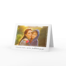 Elegante Frame Foto Muttertagskarte