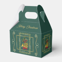 Elegante französische Horn-Weihnachts-Dunkelgrüne