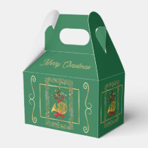 Elegante französische Horn-Weihnachts-Grün-Verpack