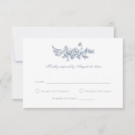 Elegante Französische Rose Vintage Wedding UAWG Einladung