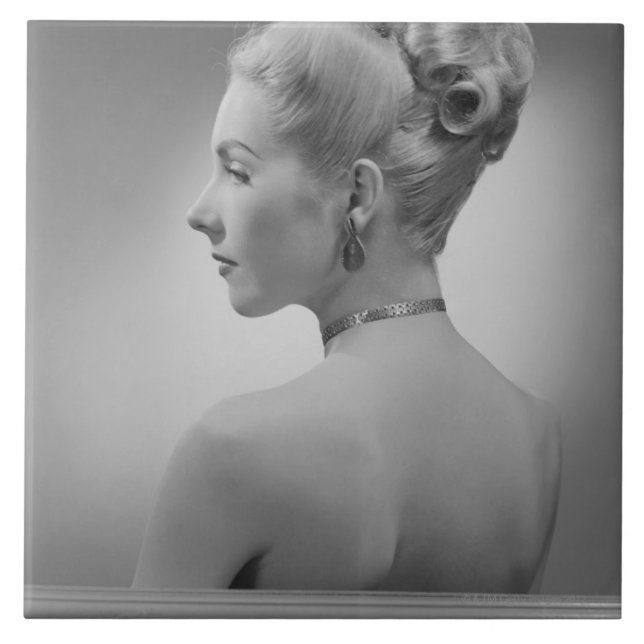 Elegante Frau Fliese (Vorderseite)
