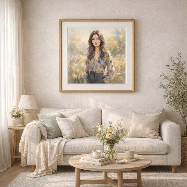 Elegante Frau im Stil des Impressionismus  Poster (Von Creator hochgeladen)