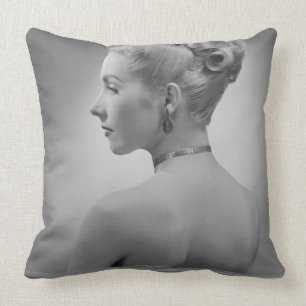 Elegante Frau Kissen