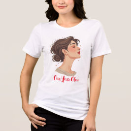Elegante Frau mit strahlendem Lächeln Tri-Blend Shirt
