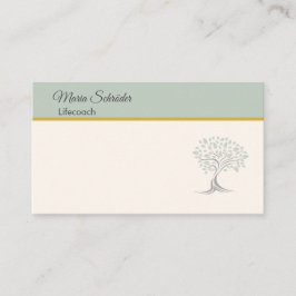 Elegante Frauen-Visitenkarte mit Lebensbaum Visitenkarte
