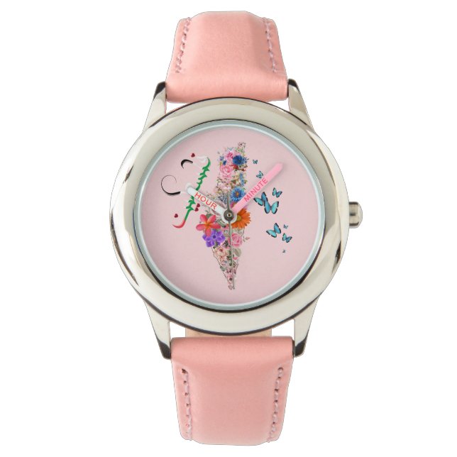 Elegante Free Palestine Watch. Kinder beobachten Armbanduhr (Vorderseite)