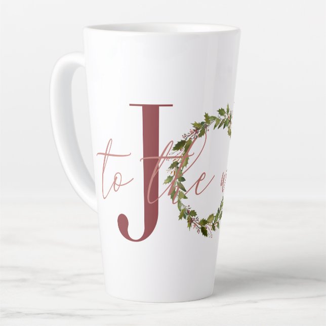 Elegante Freude an der Weihnachtsfeier Milchtasse (Linke Ecke)