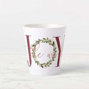 Elegante Freude der Welt Weihnachtskranz Milchtasse