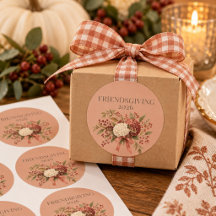 Elegante Friendsgiving-Einladung | Terrakotta-Schl