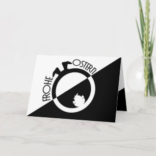 Elegante frohe Ostern für Deine Liebsten! Karte