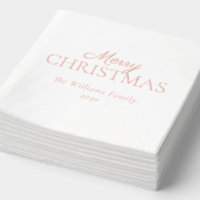 Elegante Frohe Weihnachten Einfaches Party Rose Go